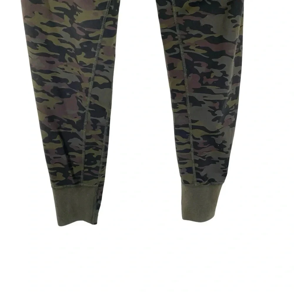 Alphalete Camo Jogger Pants Womens XS Small High Rise Green Camouflage Athletic